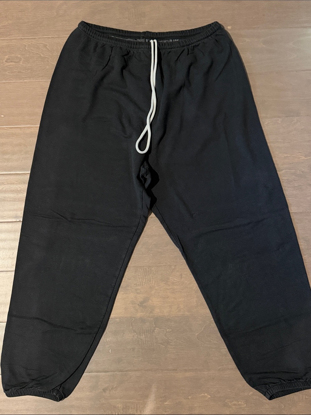 aerie Black Drawstring Track Joggers